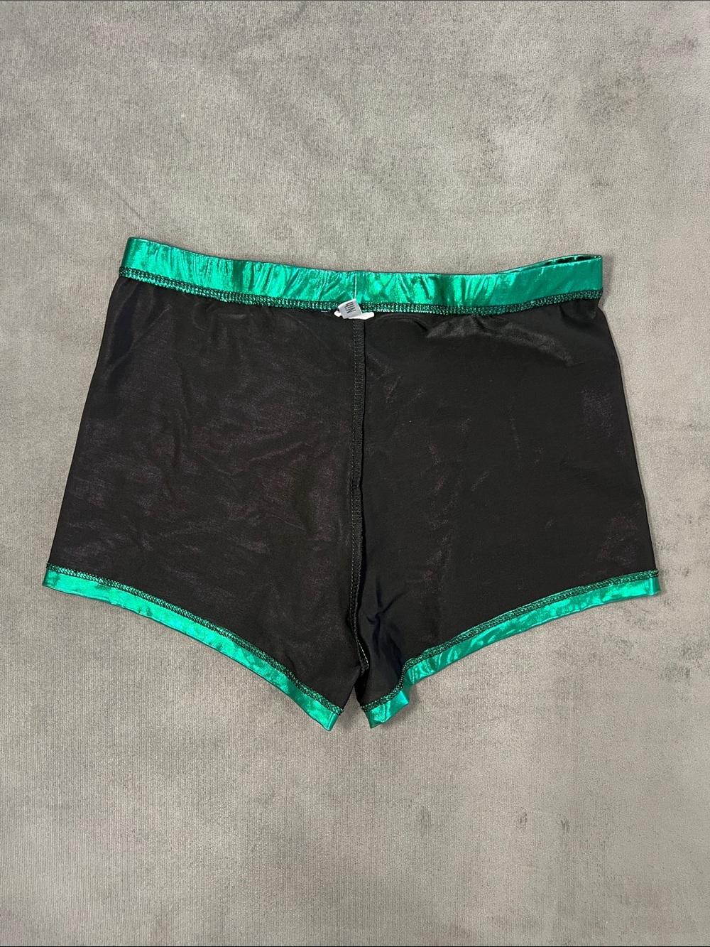 Nihoe Metallic Emerald Green Shorts SMALL - Picture 4 of 6